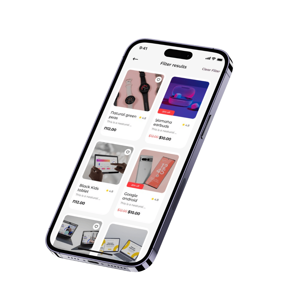 Richion Mobile App mockup